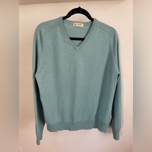 J Crew Cotton/Cashmere Blend V-neck Sweater